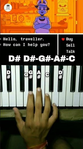 Undertale Shop Theme Song Piano Tutorial #shorts