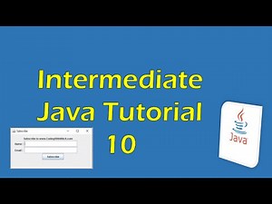 Mind Luster - Learn Intermediate Java Tutorial 10 Eclipse Creating a pop up window with JFrames