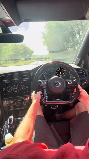 GOLF R EXHAUST SOUND🔊 #asmr #exhaust #volkswagen #golf #cars #content #trending #dsg #pov #driving