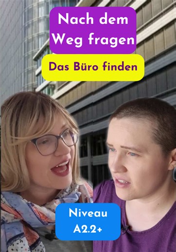Nach dem Weg fragen: Bürogebäude und Büro finden (Konversation A2.2 )