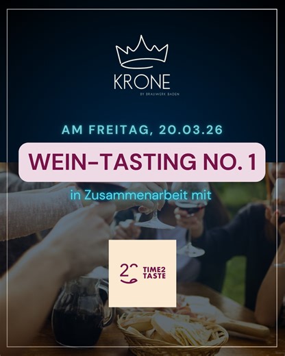 Krone Oberkirch on Instagram: "🍷 Wein Tasting No. 1 in Oberkirch – Genuss in der Krone Erlebe einen besonderen Abend mit TIME 2 TASTE in der Krone Oberkirch. Verkoste 6 ausgewählte Weine aus Spanien, Italien & Deutschland, begleitet von Expertenwissen, spannenden Geschichten und passendem Fingerfood – in gemütlichem Bar-Ambiente. 🎟 Tickets & Infos: 👉 s. Link im Profil #weintasting #oberkirch #time2taste #weinliebe #genussabend #weinverkostung #badengenießen #kroneoberkirch #winelovers #genuss