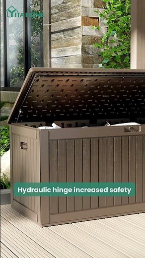Yitahome260 Gallon Extra Large Waterproof Deck Box #homestorage