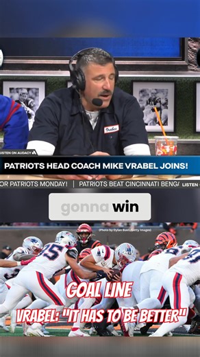 12K views · 127 reactions | Goal line struggles- What does HC Mike Vrabel think of the goal line offense/offense inside the 20s? "It has to be better" #NFL #football | WEEI Boston's Sports Original | Facebook