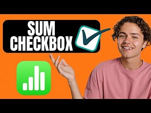 How to SUM Values Using CHECKBOX or TICK BOX on Apple Numbers
