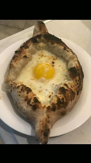 My Georgian "Cheeseboat" - Acharuli Khachapuri in the Italian "PizzaParty" oven!
