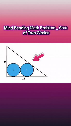 Mind Bending Math Problem _ Area of Two Circles #math #mathematics #mathtrick #mathskills #foryou