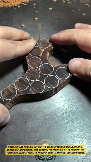 Preparing Exotic Wood Using Circle Patterns - Good Tools and Machinery in Daily Work