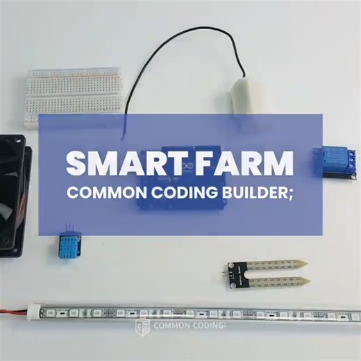 Making a simple smart farm with a humidity sensor #humiditysensor #smartfarm #ccb #blockcoding