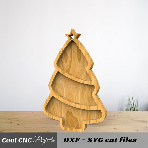 Christmas Tree CNC File for Wood CNC File CNC Router File (dwg Cdr Dxf Svg Eps Pdf Ai) - Etsy
