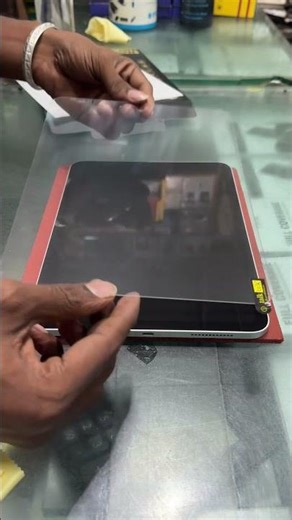 iPad 10.9 screen protector glass how to apply tab glass #shortvideo #viralshort #viralvideo