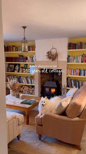 AD a slow afternoon in our cottage, enjoying our new furniture from @cotswoldco. We chose furniture that would make the living room feel warm and homely, and most importantly - big squishy sofas that are so very comfortable. They’re gorgeous quality and come with a 15 year guarantee. The only problem is getting the dogs to share the space with us 😄#CotswoldCo Here’s what we ordered: Morris Large 2 Seater Sofa in Dusky Rose Morris Large 2 Seater Sofa in Raspberry Compton Stripe Kemble Fringed Cu