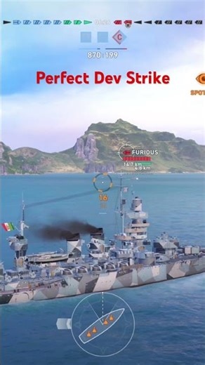 World of Warships 100% Dev Strike #worldofwarships #wargaming #perfect