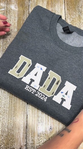 “When ‘Dada’ means everything 💙” #KeepsakeSweatshirt #madewithlove #keepsake #dad #boydad