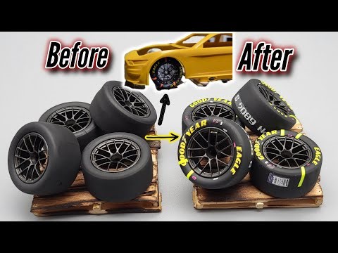 How To: Apply decals and detail 1/24 NASCAR tires