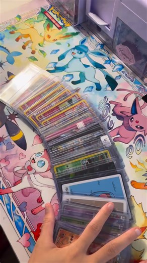mak ૮ ˶ᵔ ᵕ ᵔ˶ ა on Instagram: "sort my recent pick ups with me ! #pokemon #pokemontcg #mew #mewcards #sylveon #sylveoncards"