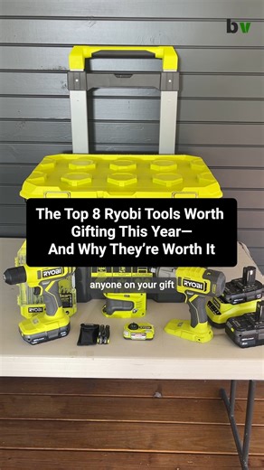 This Ryobi gift guide has the perfect gifts for DIYers. 🔗 https://trib.al/5ZGtQzC #ryobi #ryobitools #diy #tools #giftideas | Bob Vila