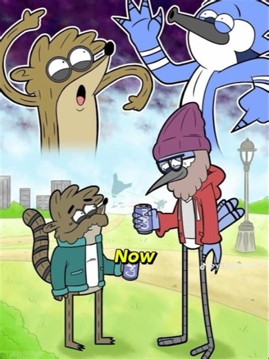 Regular Show then and regular gang Mordecai stocks