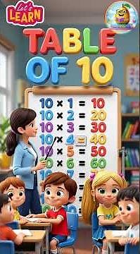 Table of 10 | 10 Multiplication Table | Easy Math for Kids