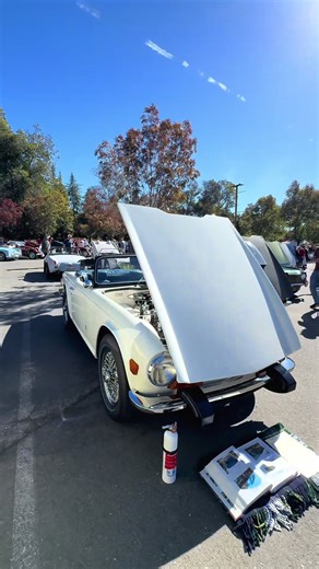 🇬🇧☕ 1974 Triumph TR6 — The quintessential British bruiser. With its muscular, squared-off stance and throaty 2.5-liter inline-six engine, the TR6 is one of the most beloved classic roadsters of all time. It perfectly delivers that raw, analog driving experience with the wind in your hair, a beautiful wood-veneer dashboard in front of you, and a deep exhaust note that begs you to take the long way home on twisting back roads. 🛣️🍃 Fun fact: The TR6’s iconic, sharp-edged bodywork wasn't actuall