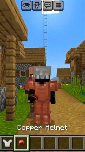 😱copper armour in tool 😱 in minecraft mein #viral #funny #minecraft #shorts