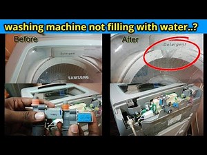 Washing machine not filling with water - Water inlet solenoid valve replacement