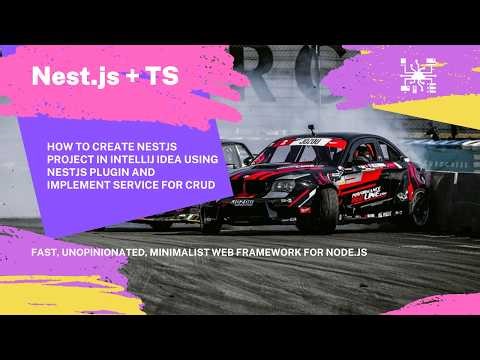 How to create NestJS project in IntelliJ IDEA using Nestjs Plugin. Implement Service for CRUD