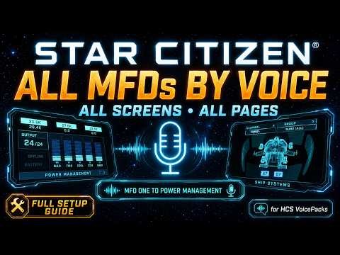Star Citizen MFDs by Voice - Great VR and immersive gaming