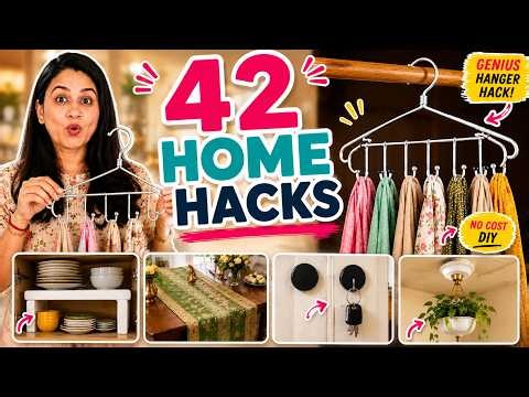 42 Home Hacks That Actually Work 🤯 | Money Saving, Time Saving & No Cost DIY Ideas (2026)