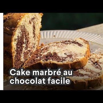 Cake marbré au chocolat facile