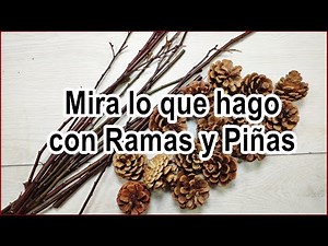 2 Ideas for Christmas wreaths with branches and pine cones / Easy and economical