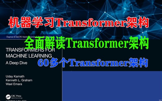 全面解读Transformer架构！涵盖了60多个Transformer架构！从理论知识到实际案例一步讲清！