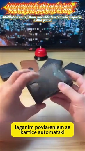 Obavezni muški novčanik 👛 Minimalistički muški novčanik s RFID zaštitom 👨