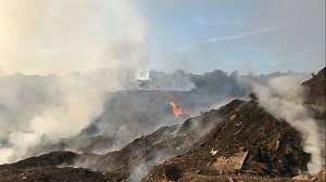 Large mulch fire sends smoke over parts of Barrow County
