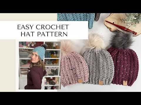 Easy Crochet Hat Pattern And Tutorial
