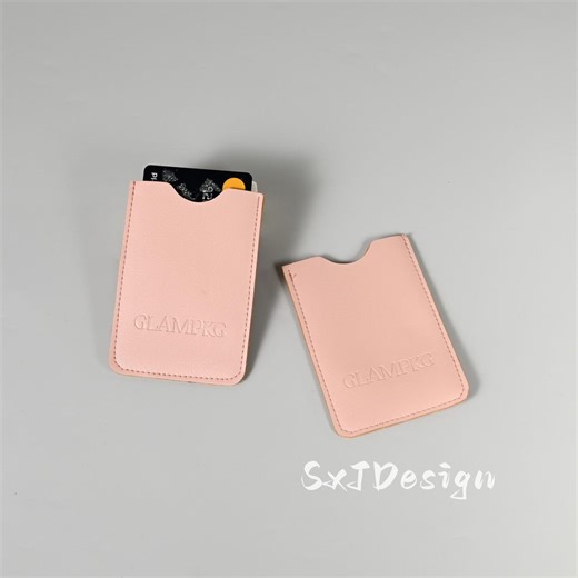 50 Pcs Slim ID Card Sleeve, Credit Card Protector, PU Leather Card Case, Business Card Wallet - Etsy