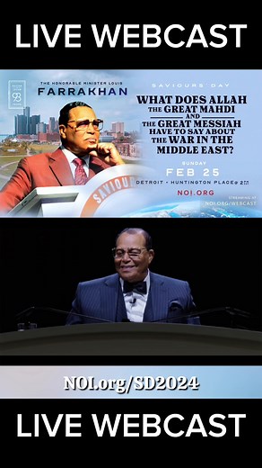This Sunday! Watch The Honorable Minister Louis Farrakhan LIVE via webcast @ NOI.org | #SD2024 #Farrakhan | The Nation of Islam