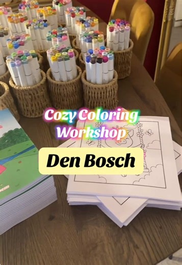 Cozy Coloring Workshop in Den Bosch op 14 Maart