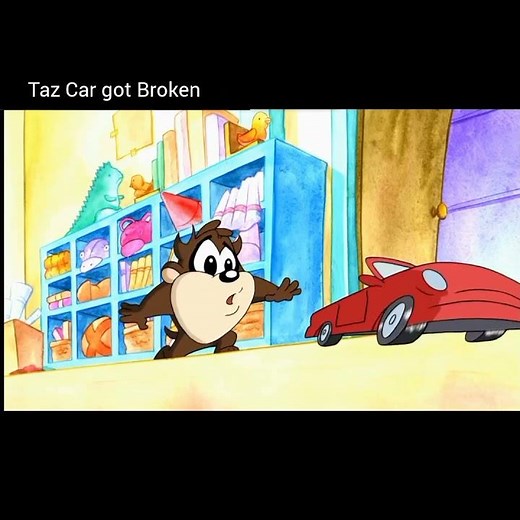 Taz broke His car (Baby Looney Tunes) #babylooneytunes #cartoonvibes #Taz #toonshorts