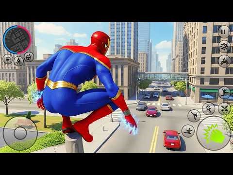Spider Hero Flying City Rescue - Android Gameplay