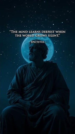 Epictetus | When Silence Teaches the Mind 🌙
