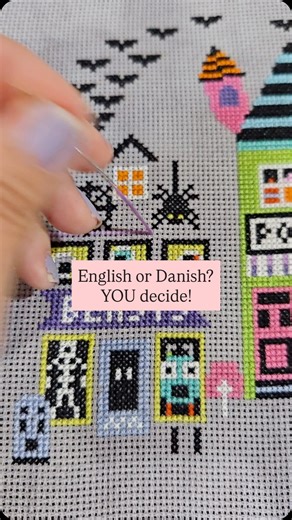 Two stitches, two stories 🧵 The English and Danish methods in cross stitch may look similar at first, but they tell their own tale. For me, being naturally impatient I like to see progress fast (using the Danish cross stitch method as shown here on this Halloween Witchy Way pattern) even if that’s only half stitches. Going back over them again to complete full stitches is easy work when you don’t have to count!! 😂 🏴󠁧󠁢󠁥󠁮󠁧󠁿 The English method finishes each stitch one by one, creating a ca