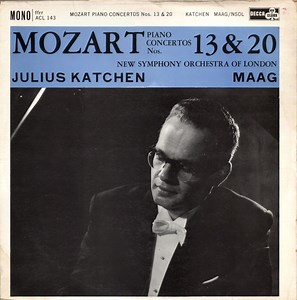 Mozart - New Symphony Orchestra Of London, Julius Katchen, Maag - Mozart Piano Concertos Nos. 13 & 20