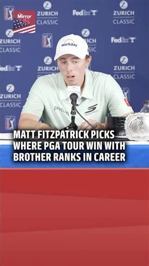 Matt Fitzpatrick on PGA Tour win with his brother