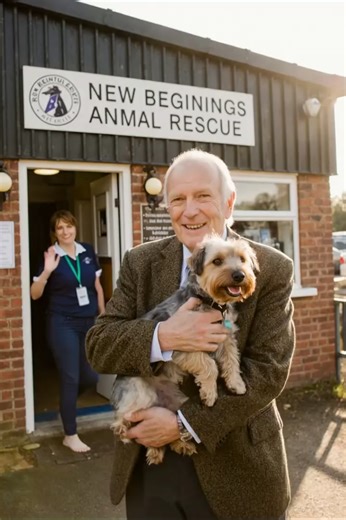 Le vieil homme qui cherchait non pas un chien, mais une partie perdue de lui-même Un homme âgé, Edward Miller, septuagénaire aux cheveux argentés ✨ et au regard un peu fatigué, avançait lentement le long des enclos d’un refuge 🐶. Depuis quatre semaines, il revenait au même endroit… toujours tôt le matin 🌅. Comme s’il espérait croiser un esprit familier. L’employée du refuge, Hailey Carter, observait à chaque visite ses pas prudents 👣, son hésitation à s’arrêter. Ce jour-là, elle se décida enf