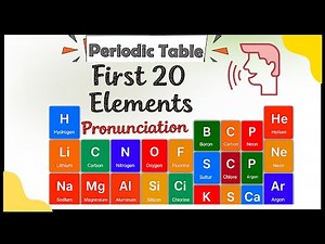Learn the FIRST 20 Elements Pronunciation Easily?