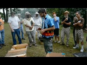 Sam Comfort Inspects a Top Bar Hive | Treatment-Free & Organic Beekeeping Conference