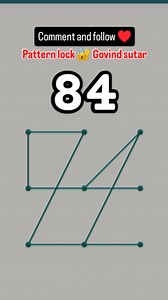 3.4K views · 335 reactions | 84 screen pattern lock  pattern lock #trending #viral #love #song #reels | pattern lock | Facebook