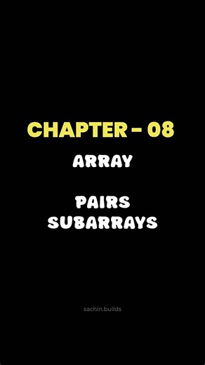 Pairs & Sub arrays in Java | DSA🤨| #shorts #coding #viral #programming #youtubeshorts
