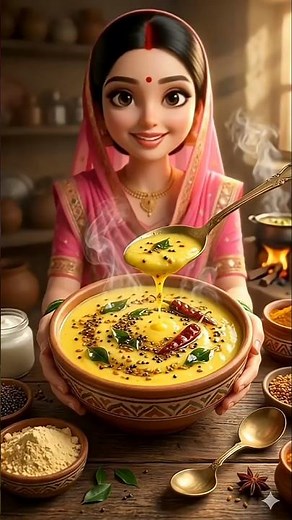 “35 सेकंड में परफेक्ट कढ़ी | Easy Kadhi Recipe 😋” #kadi #villagecooking #kadirecepie #desifood