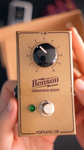 Benson Germanium Boost Guitar Pedal Unboxing